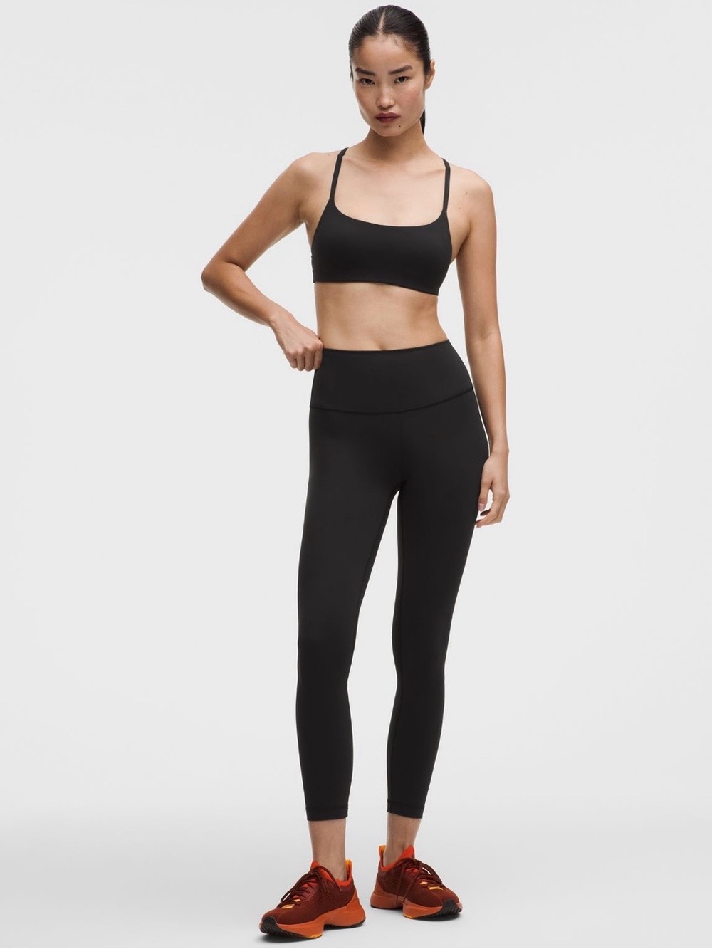 Lululemon Wunder Under 25” Black Leggings Size 6